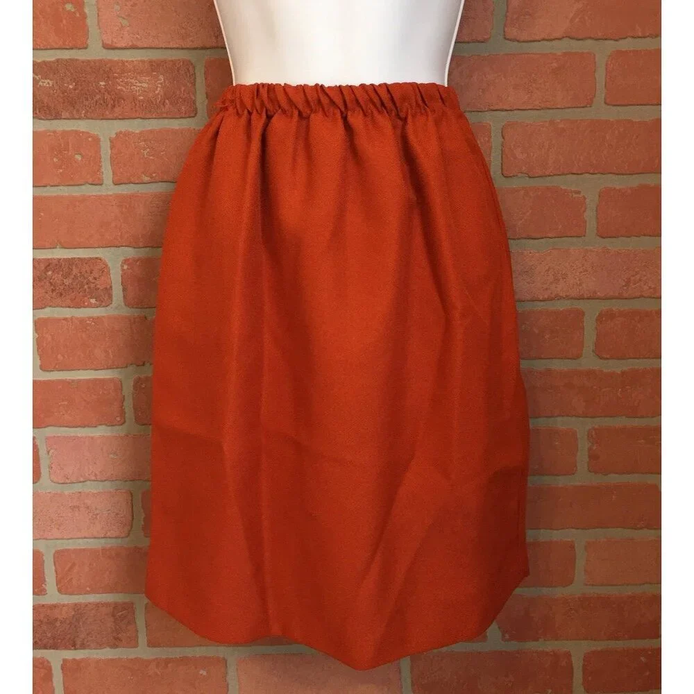 Vtg 80's 2 piece Skirt Blazer Suit Set by Jennifer James size 6 Burnt Orange